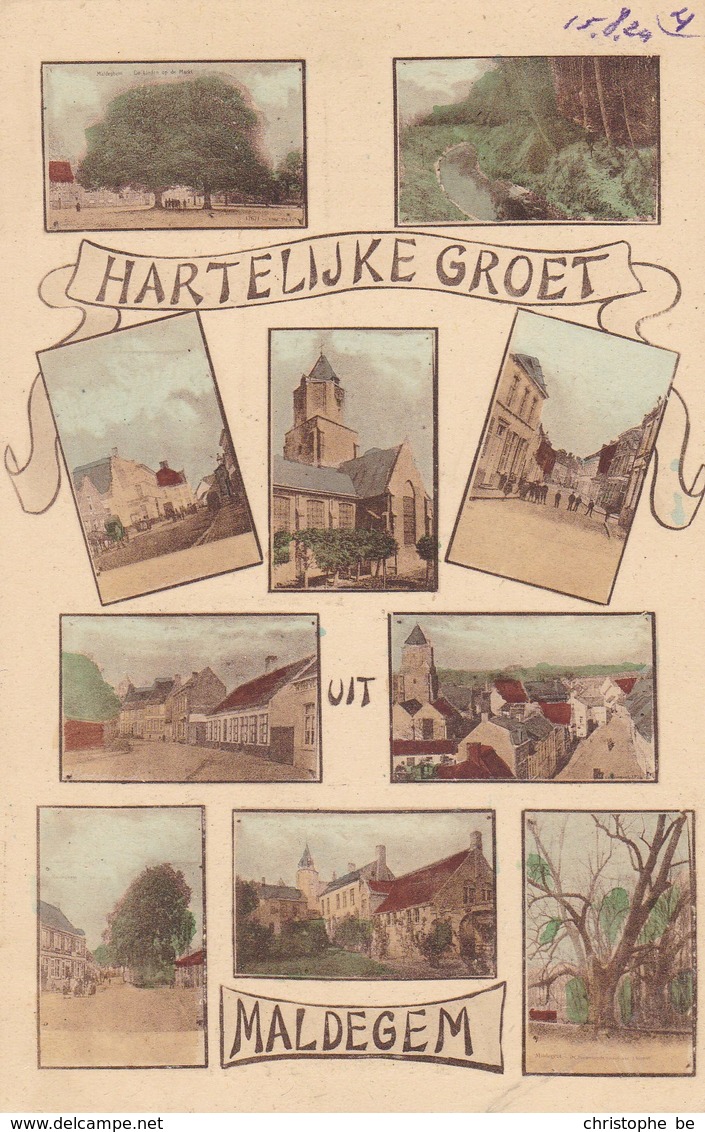 Maldegem, Hartelijke Groet Uit Maldegem, 10 Zichten (pk45054) - Maldegem