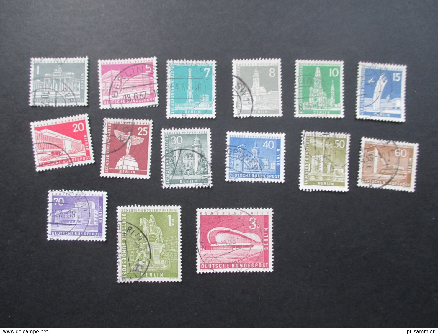 Berlin 1956 Freimarken Berliner Stadtbilder Gestempelter Satz! Katalogwert 55€ - Used Stamps