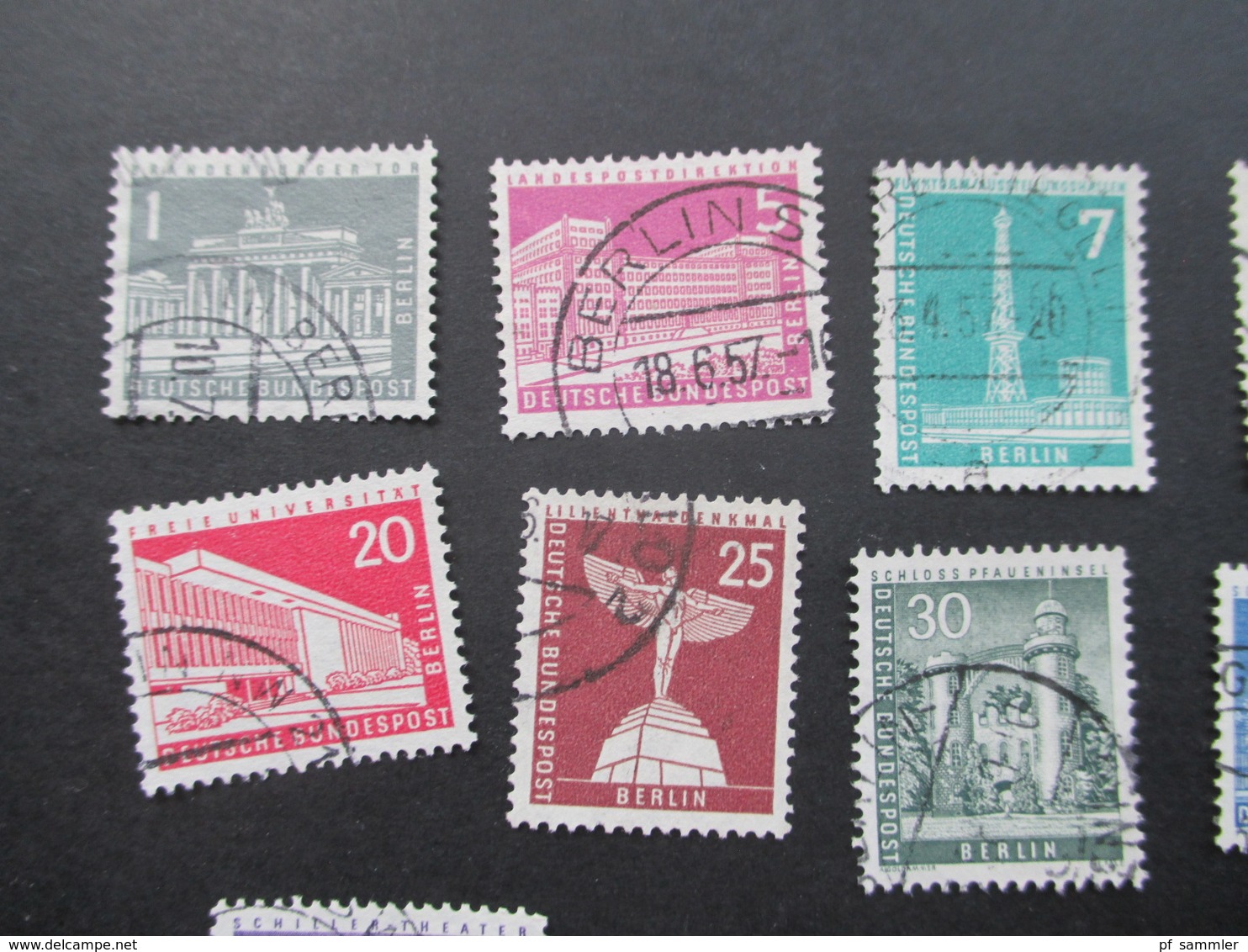 Berlin 1956 Freimarken Berliner Stadtbilder Gestempelter Satz! Katalogwert 55€ - Used Stamps