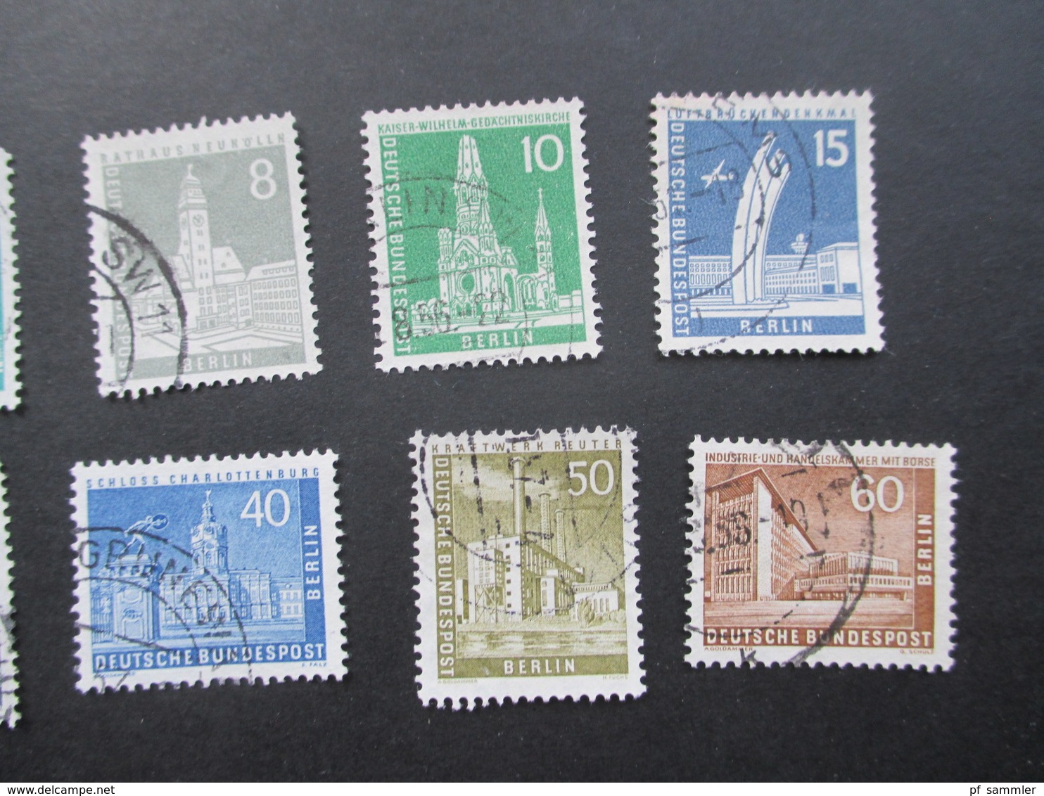 Berlin 1956 Freimarken Berliner Stadtbilder Gestempelter Satz! Katalogwert 55€ - Used Stamps