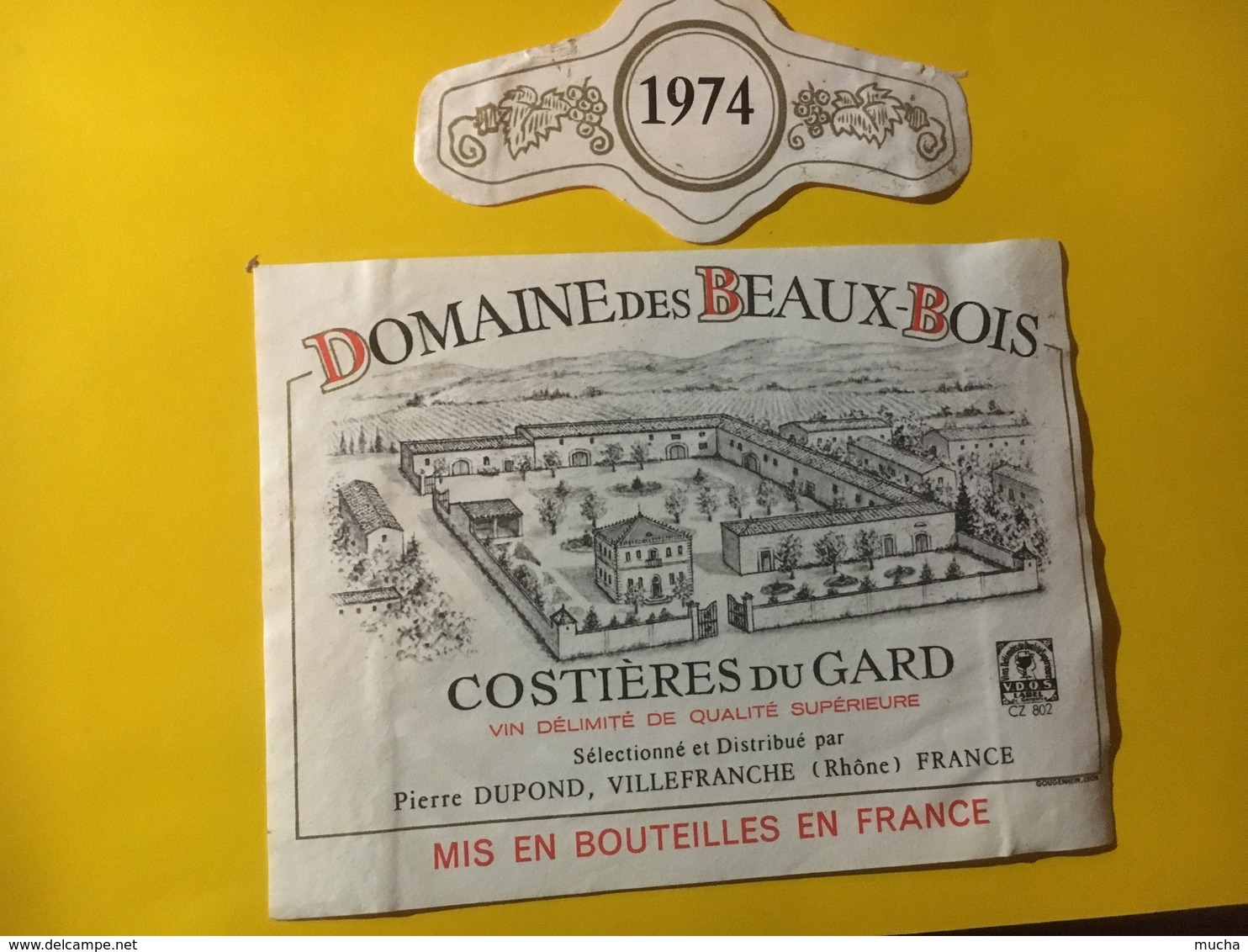 7995 - Domaine Des Beaux-Bois 1974 Costières Du Gard Pierre Dupond - Côtes Du Rhône