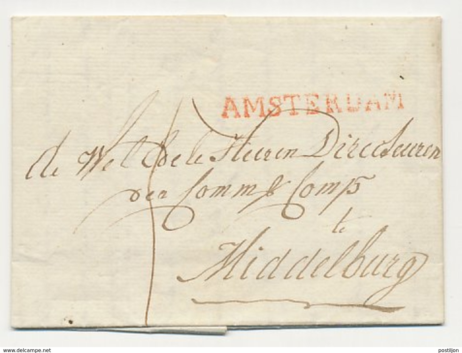 Amsterdam - Middelburg 1815 - ...-1852 Voorlopers