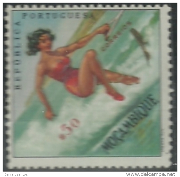 Mozambique Moçambique 1962 Sports Issue Common Design CD48 Water Skiing Canc - Ski Nautique