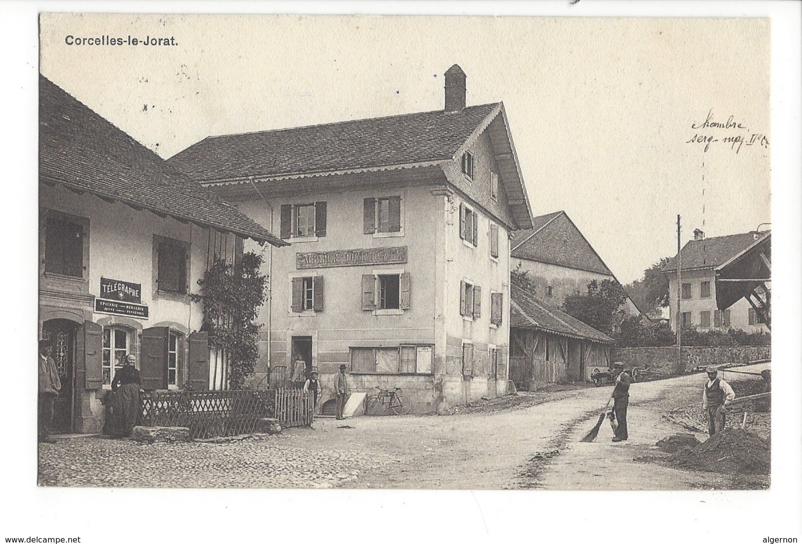 19565 - Corcelles-le-Jorat Auberge Communale Et Télégraphe Epicerie - Jorat-Mézières