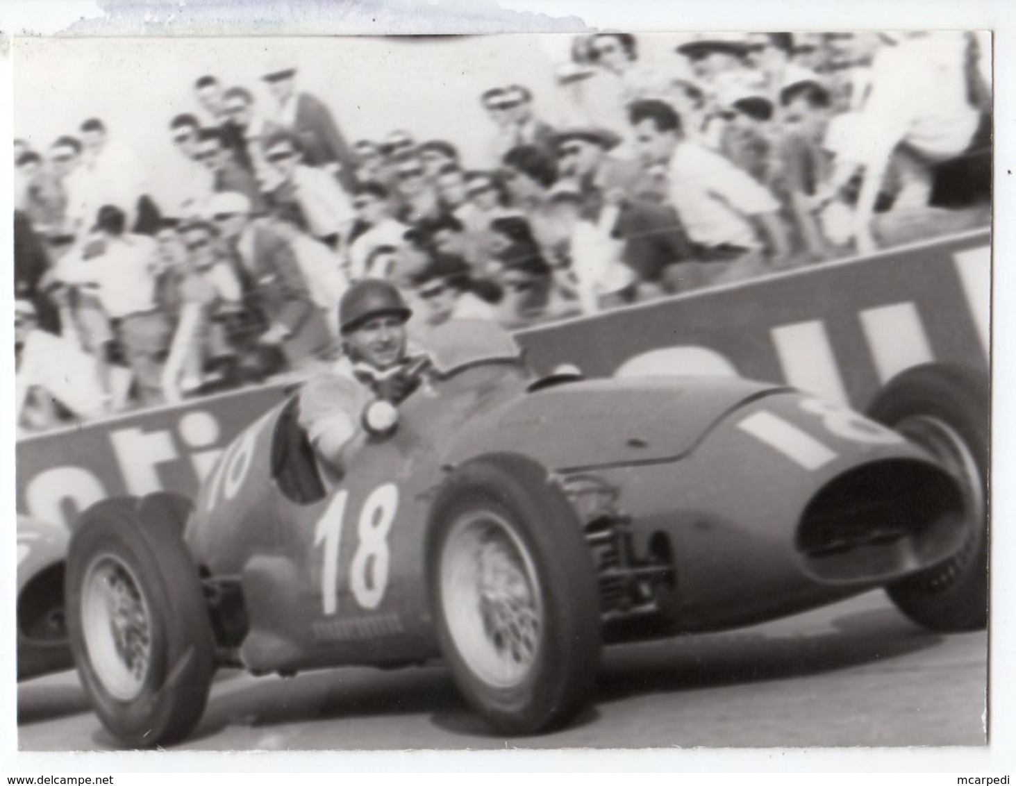 < Auto Voiture Car > Retirage 10 X 13 De Plaque Photo De Verre F1 Fangio Sur Maserati 1953 - Other & Unclassified