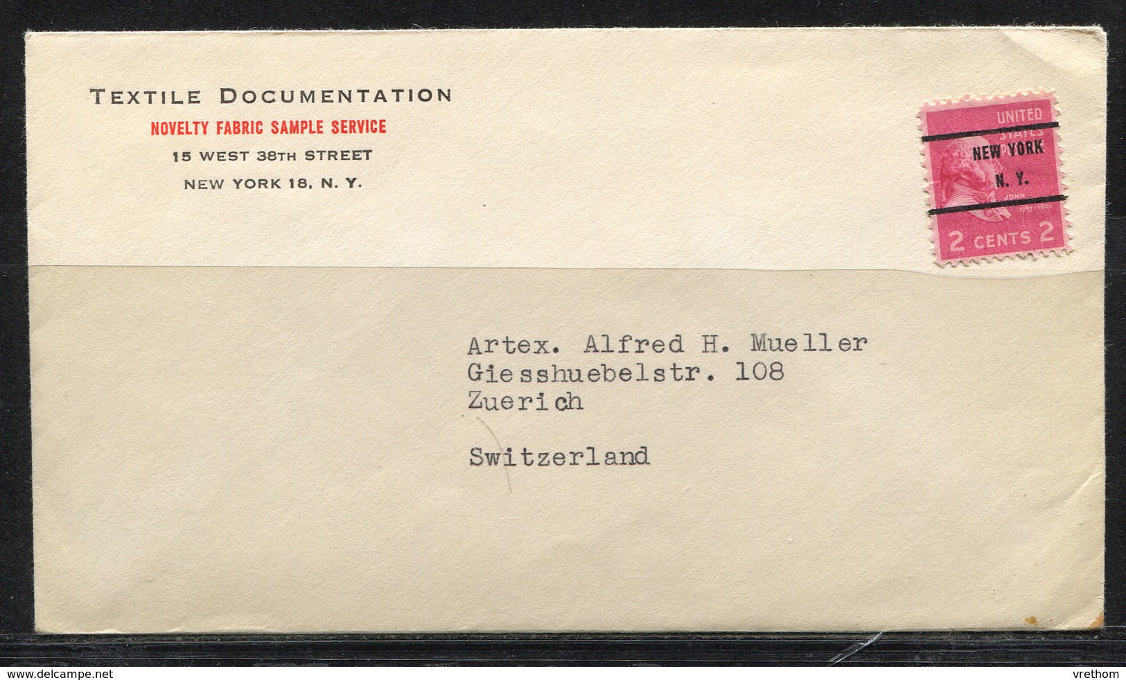 USA, 1961  To Switzerland - Lettres & Documents