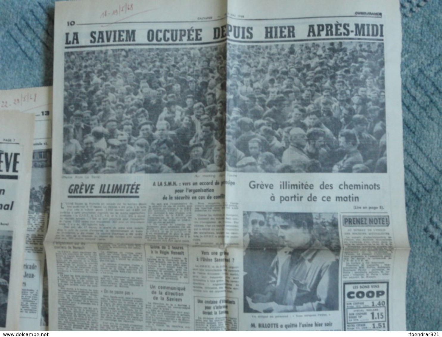 CAEN Et LISIEUX (Calvados) MAI 1968 .Lot De Coupures De Presse Ouest-France,Liberté,Paris Normandie - Histoire