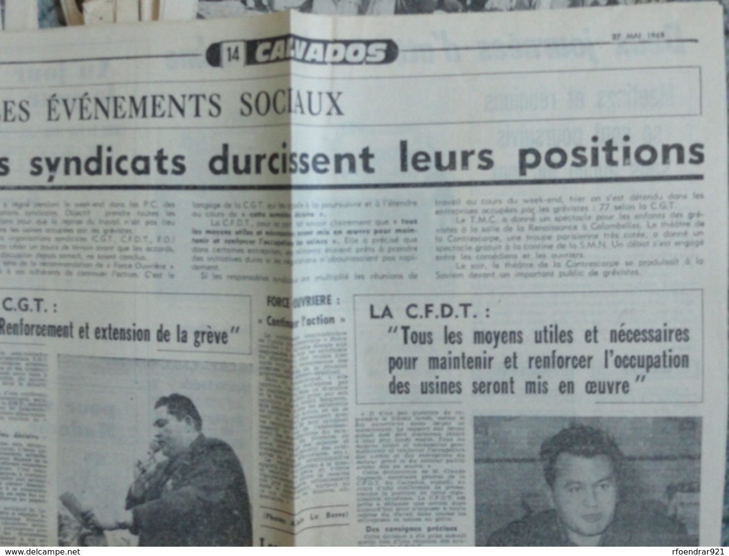 CAEN Et LISIEUX (Calvados) MAI 1968 .Lot De Coupures De Presse Ouest-France,Liberté,Paris Normandie - Histoire