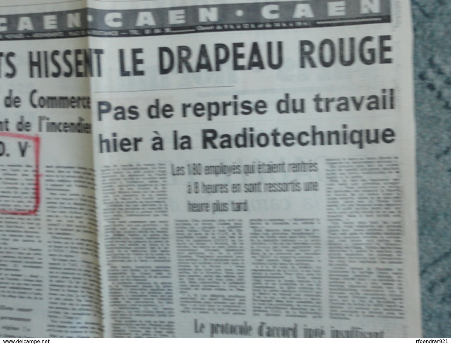 CAEN et LISIEUX (Calvados) MAI 1968 .Lot de coupures de presse Ouest-France,Liberté,Paris Normandie