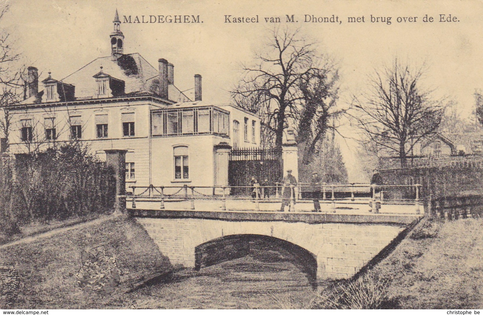 Maldegem, Maldeghem, Kasteel Van M Dhondt Met Brug Over De Eede (pk45067) - Maldegem