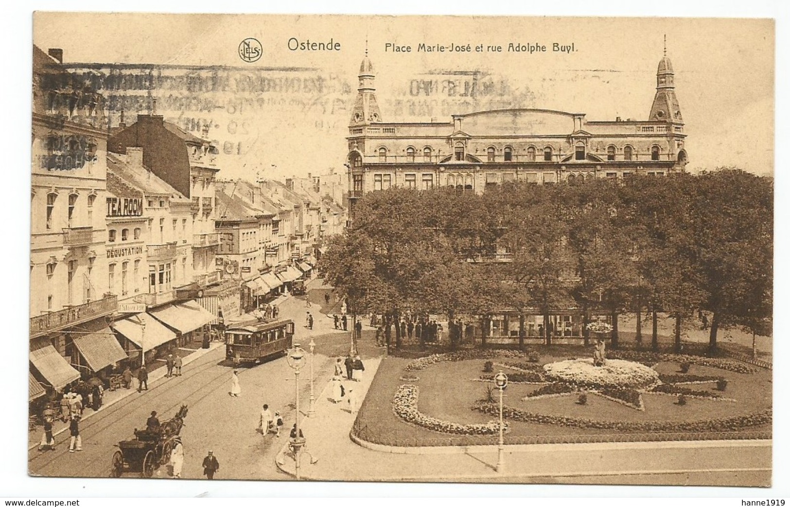 Oostende Tram Tramway Place Marie José Et Rue Adolphe Buyl - Oostende