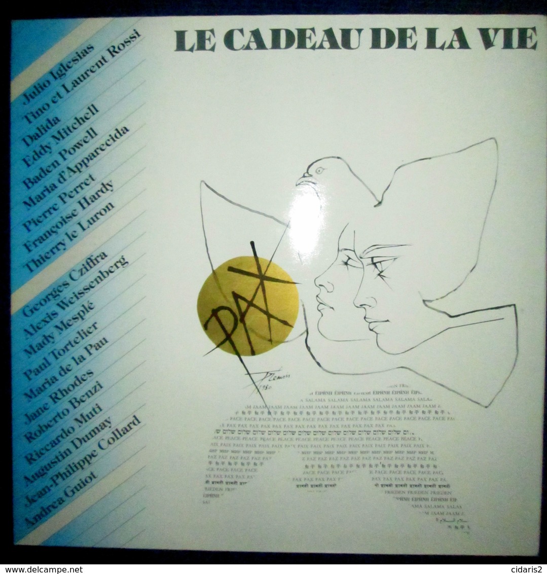 "Le CADEAU De La VIE" Disque Vinyle Vinyl 33 T Tours UNESCO Pochette Dessin Illustration Pierre Yves TREMOIS 1981 ! - Hit-Compilations