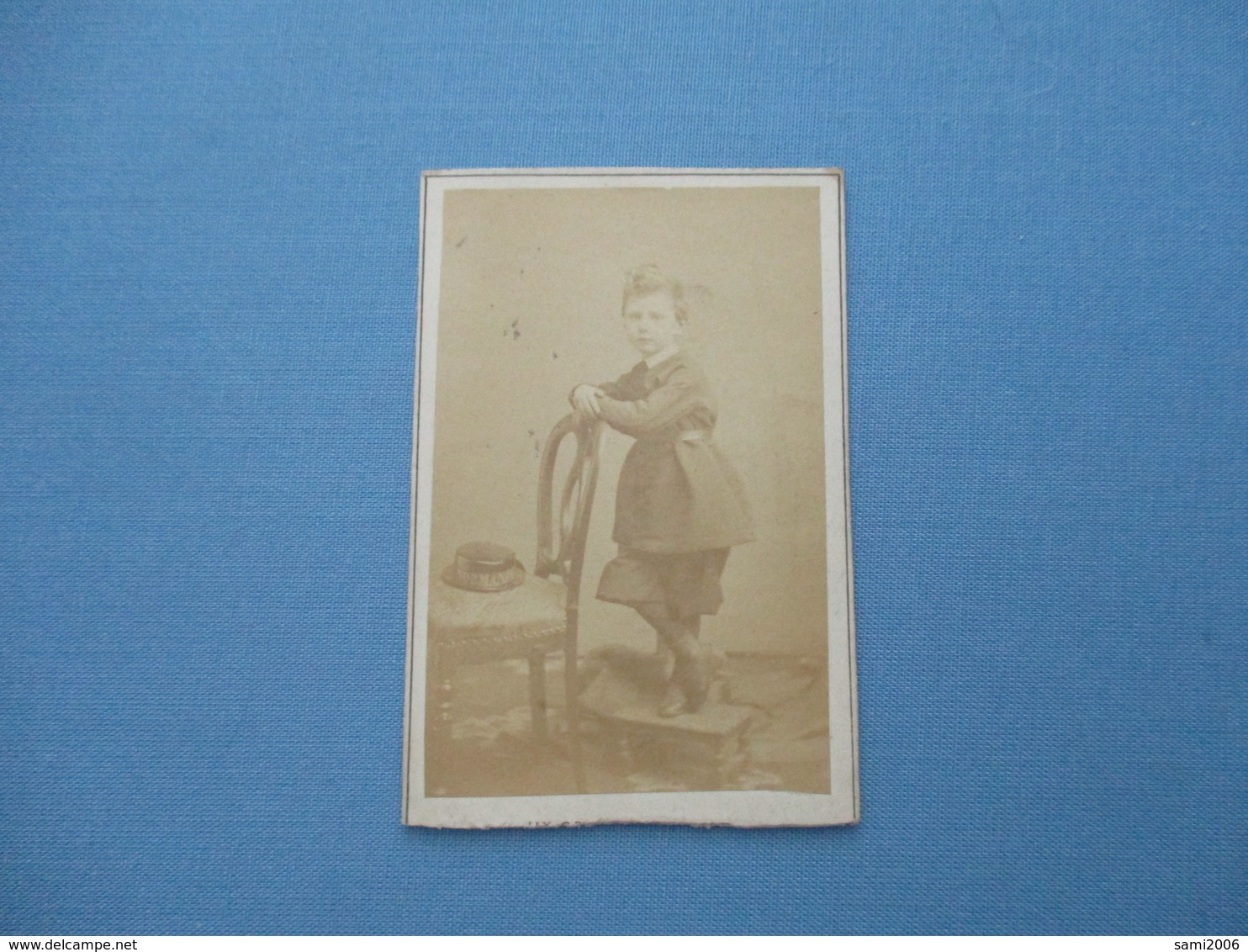 CDV PETIT GARCON  PHOTOGRAPHE CLEMENT BERTRAND PARIS - Cartes De Visite