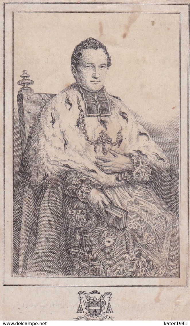 Bidprentje  Priester- Malou Joannes Baptista Brugge - Ieper 30.06.1809-  + Brugge 23.03.1864. - Godsdienst & Esoterisme