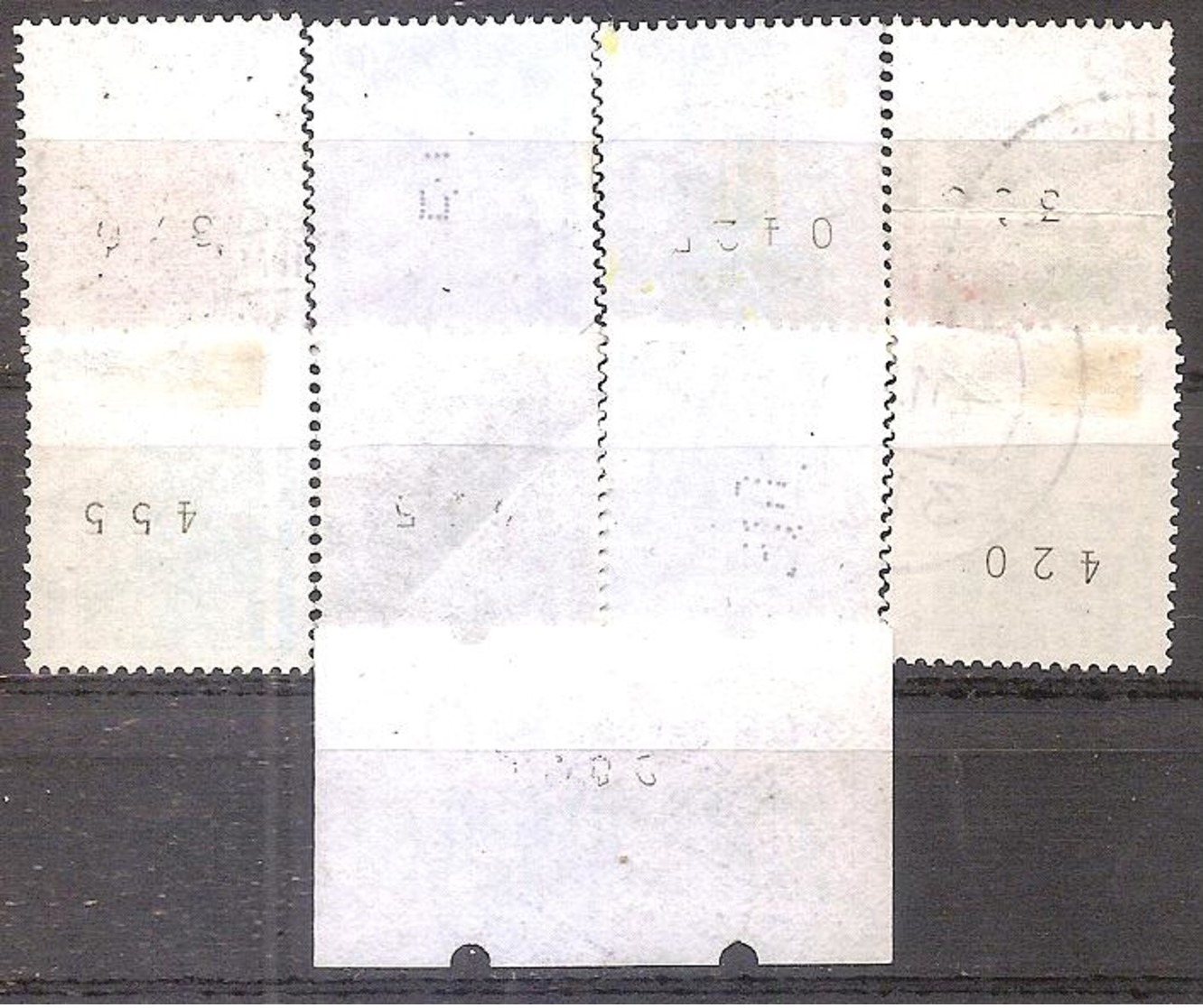 ALLEMAGNE,LOT DE TIMBRES NUMEROTATION AU VERSO,OBLITERES. - Rollo De Sellos