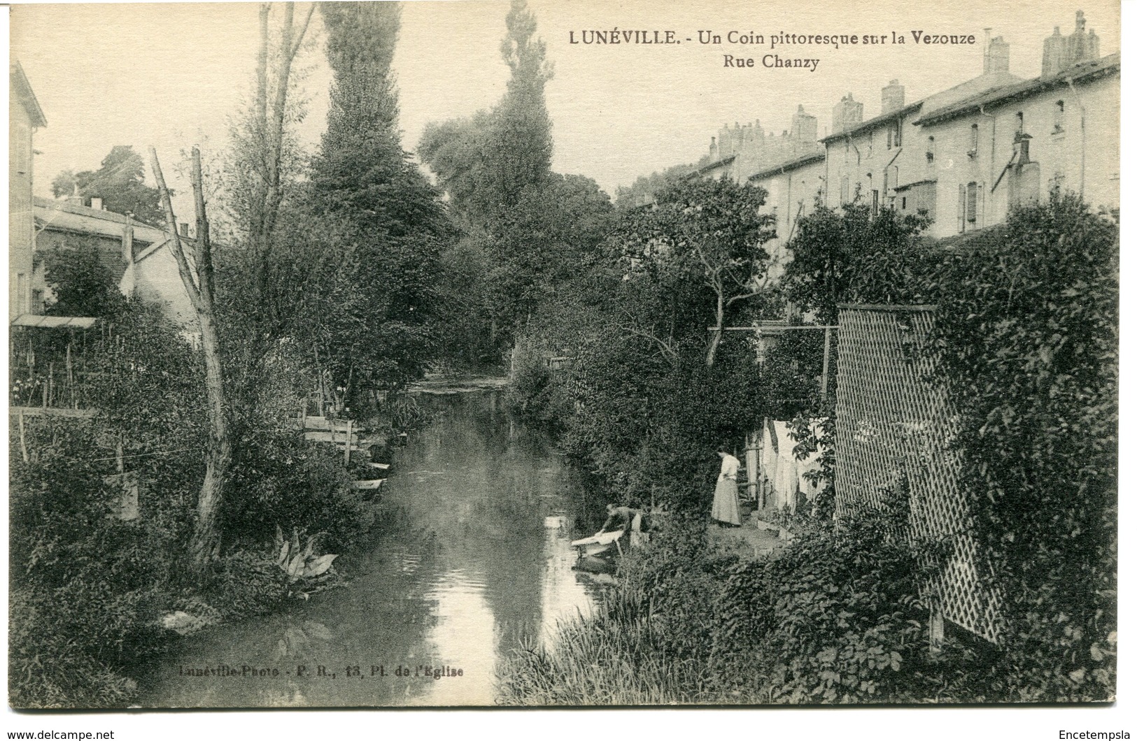 CPA - Carte Postale - France - Lunéville - Un Coin Pittoresque Sur La Vezouze - Rue Chanzy  (CPV838) - Luneville