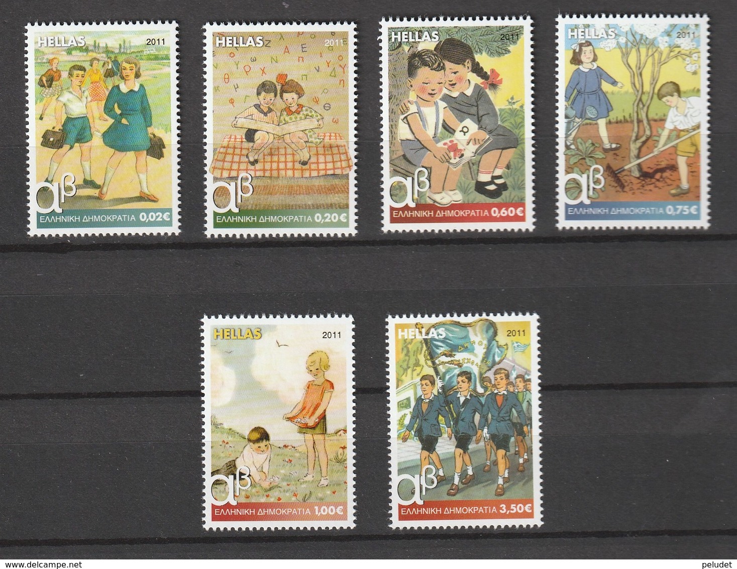 Greece - 2011, Children Books 6v ** Mi 2625-0, Sn 2496-1, Yt 2585-0, Sg 2674-9 - Unused Stamps