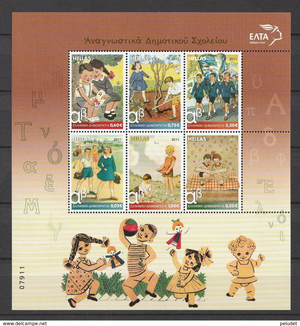 Greece - 2011, Primary School Reading Books S/s ** Mi B56 - Unused Stamps