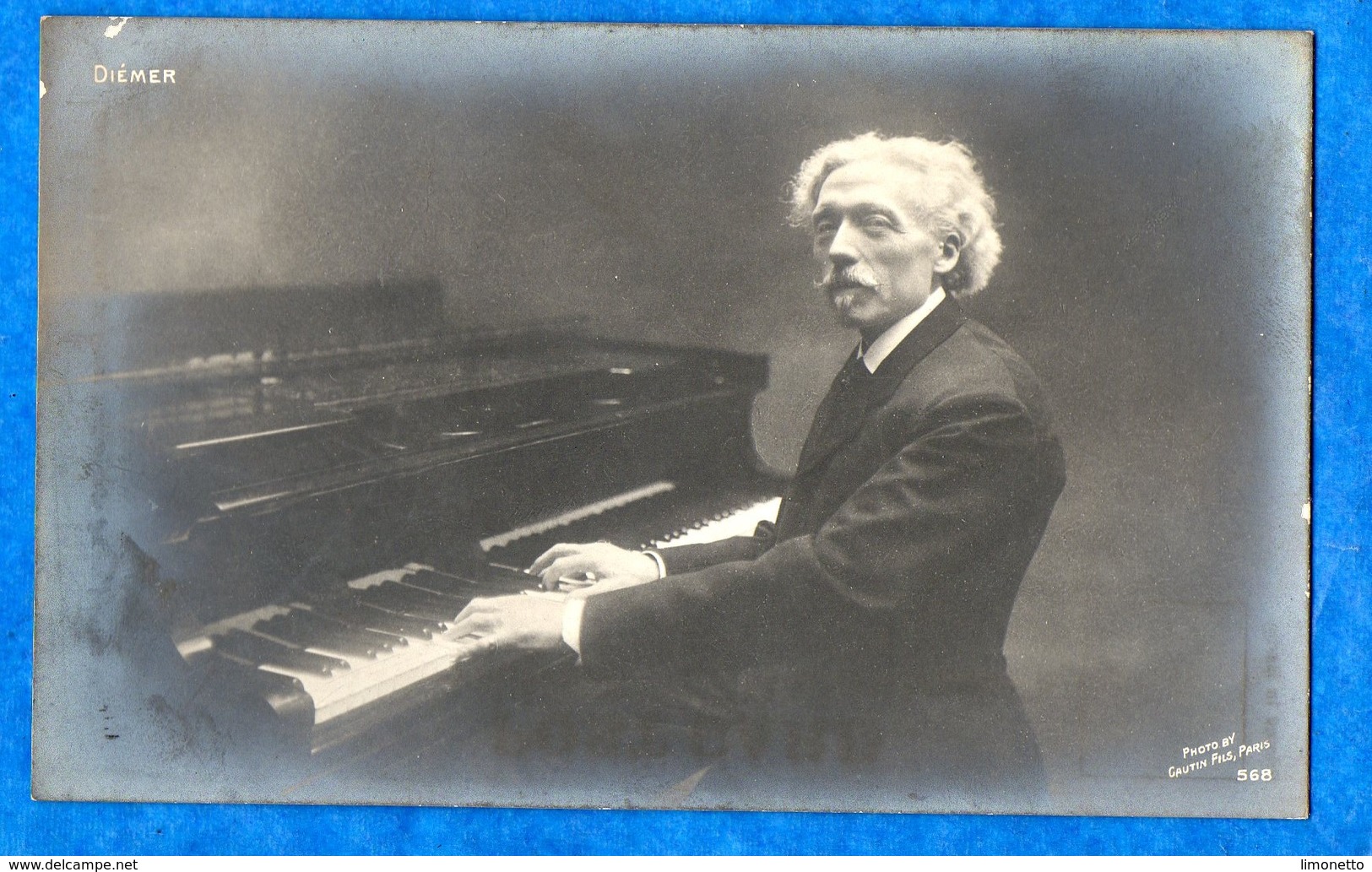 Louis Joseph DIEMER - Pianiste, Compositeur Français ( 1843-1919 ) Carte Photo Gautin Fils N°568   CPA - Chanteurs & Musiciens