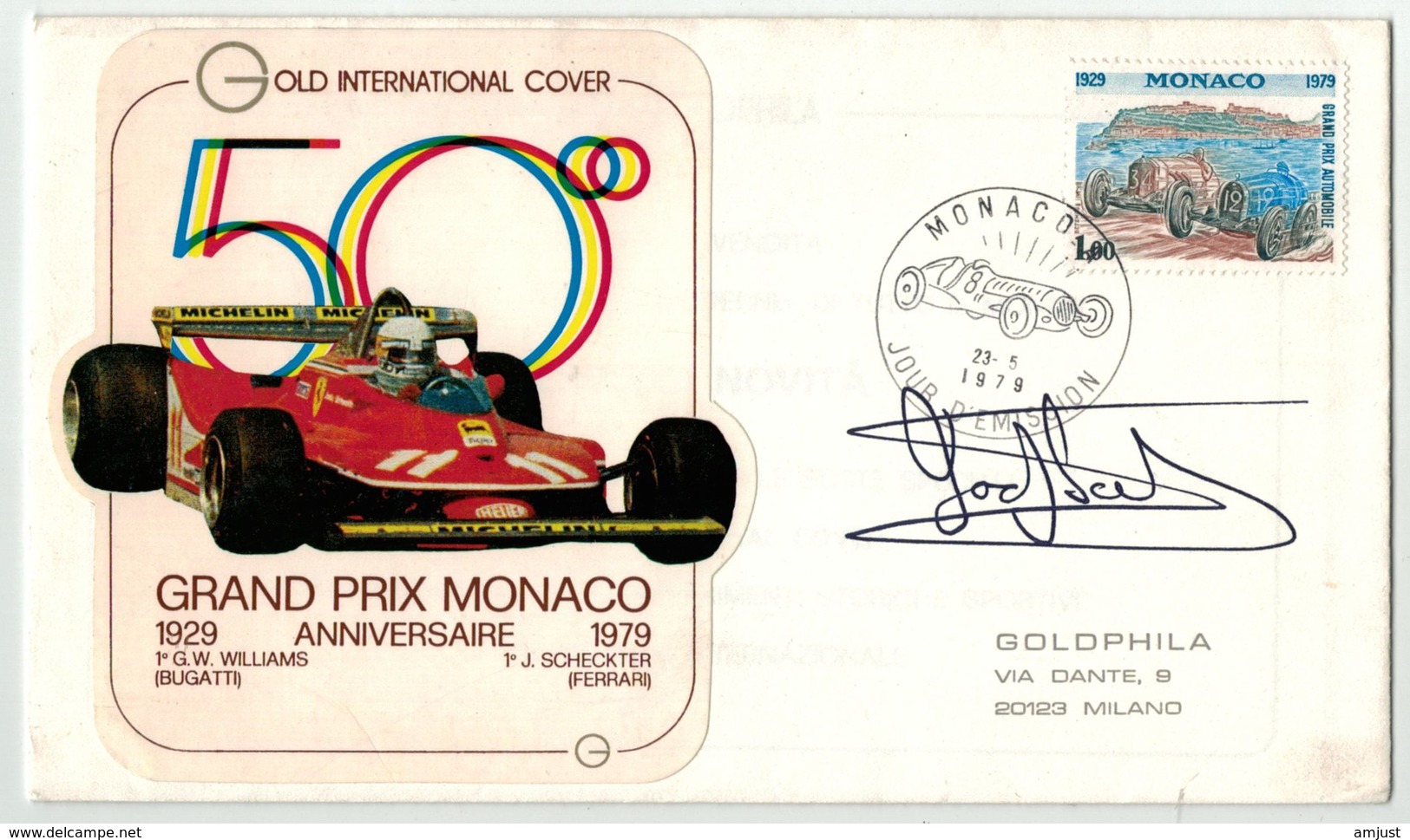 Sport // Sport Automobile // Grand Prix Et Formule I // Grand Prix Monaco 1979 Et Signature Jody Scheckter - Automobile
