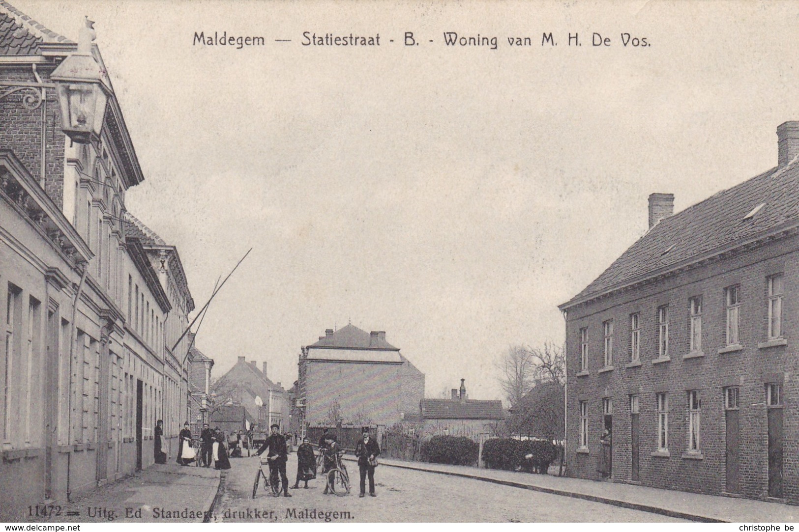 Maldegem, Maldeghem, De Statiestraat, Woning Van M.H. De Vos  (pk45088) - Maldegem