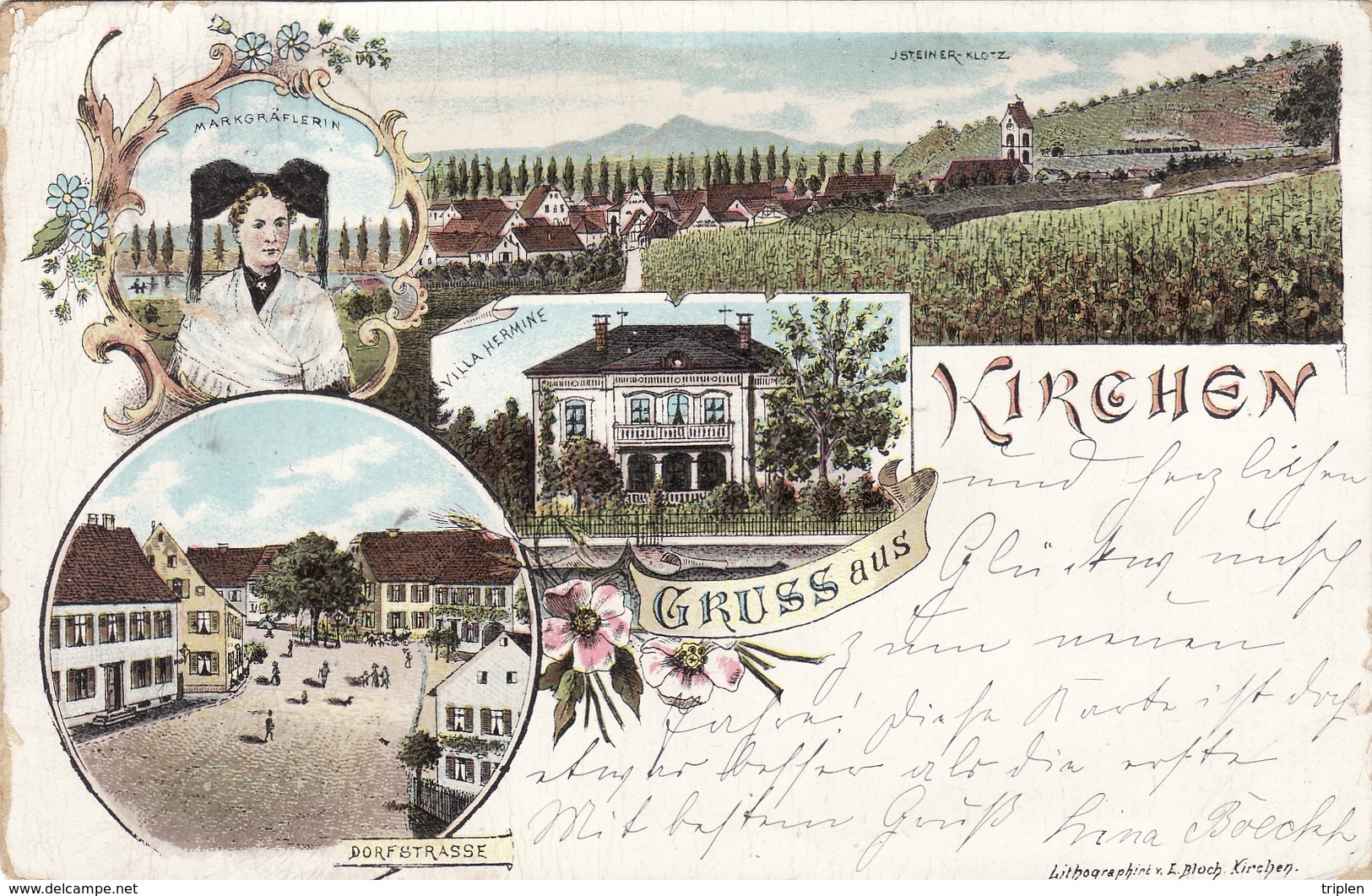 Gruss Aus Kirchen - 1897 - Loerrach