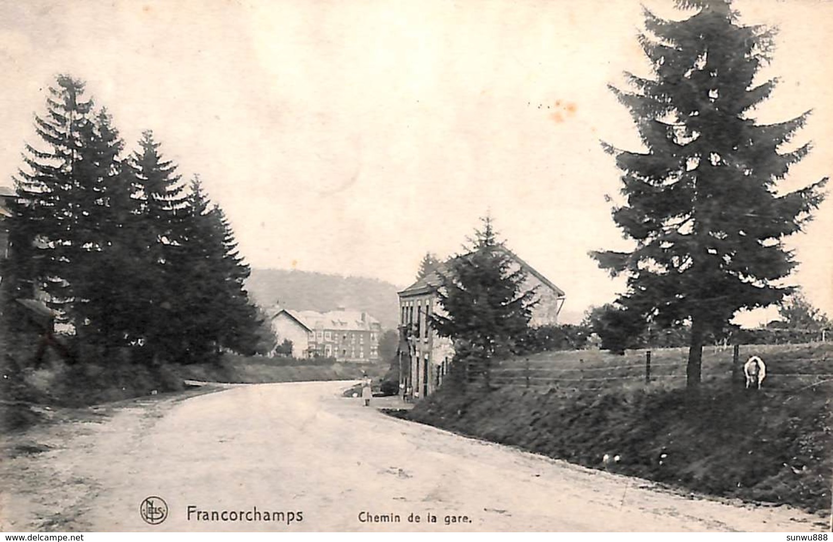 Francorchamps - Chemin De La Gare (animée, 1912) - Stavelot