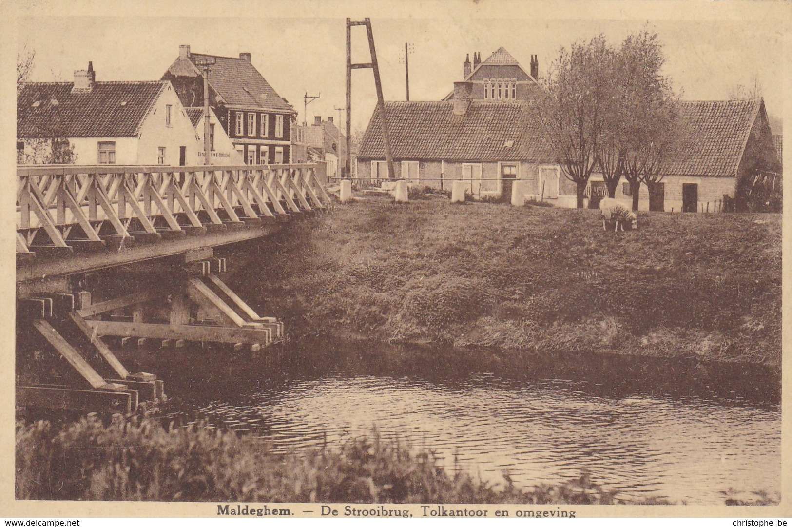 Maldegem, Maldeghem, De Stroobrug, Tolkantoor En Omgeveing  (pk45093) - Maldegem