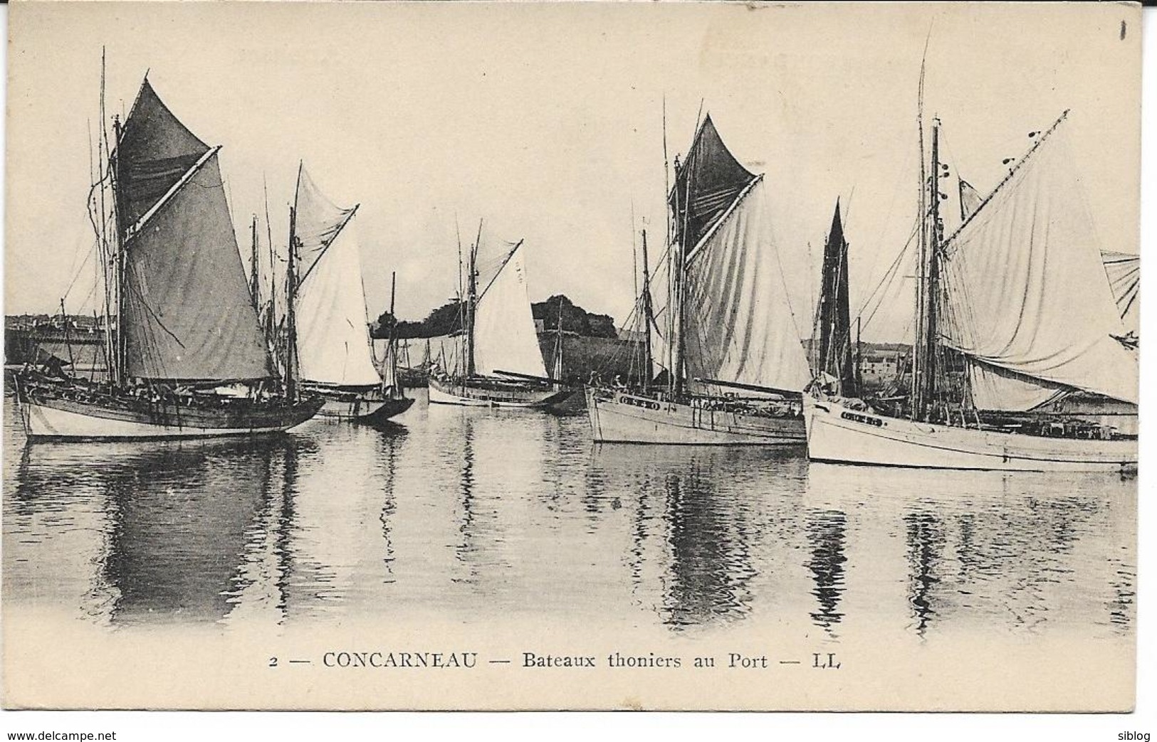 CPA -  CONCARNEAU - Bateaux Thoniers Au Port - LL - Concarneau