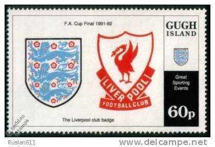 Soccer Fussball Football Gugh Island 60p Liverpool FC FA Cup MNH ** - Famous Clubs