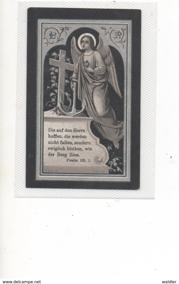 STERBEBILD  -  MICH. HANSLMEIER, AUSTRAGSBAUER V. GUMPOLDING, FELDZUGSSOLDAT V 1870-71   1913 - Images Religieuses