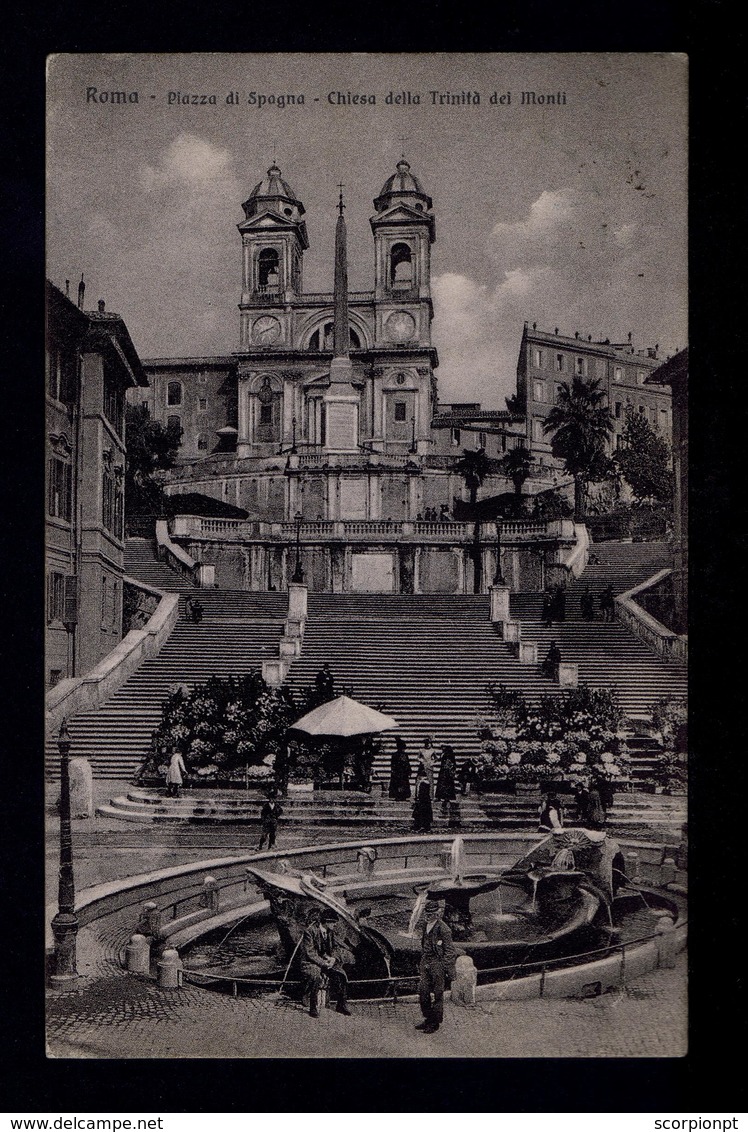 VATICAN 1929 Postcard ROMA Spain Place Square Sp5119 - Lettres & Documents