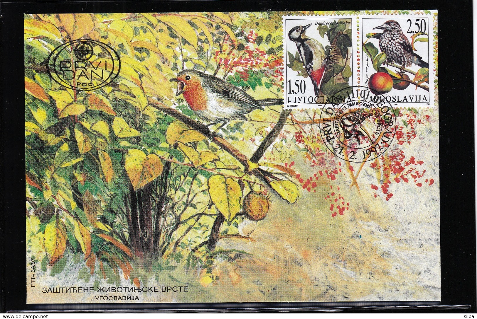 Yugoslavia 1995, 1996, 1997 / Flora and Fauna on Yugoslav Postage Stamps / 20 stamps + 10 FDC