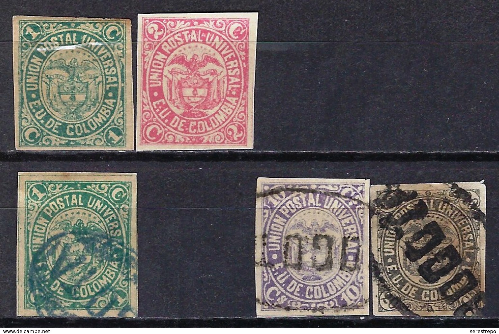 COLOMBIA 1881.06.01 [80,81&83,84-1] Union Postal Universal - New & Used - Colombia