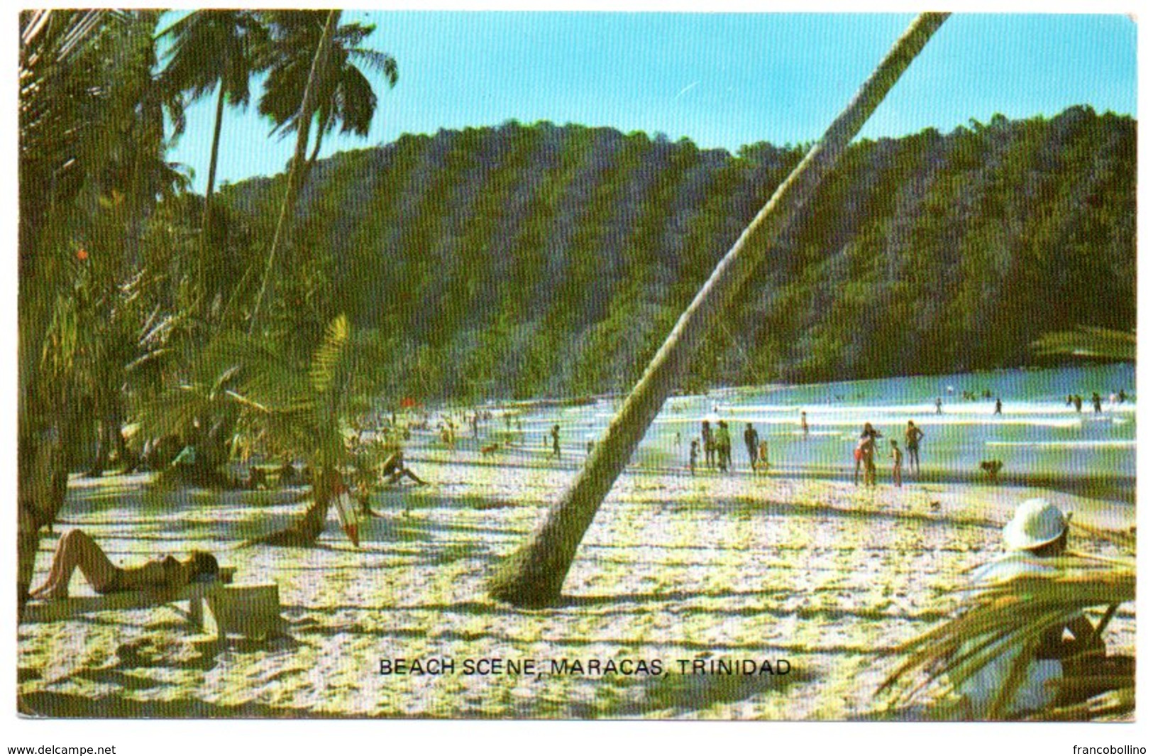 TRINIDAD & TOBAGO - MARACAS BAY ON TRINIDAD'S NORTH COAST / THEMATIC STAMP-FLAG - Trinidad