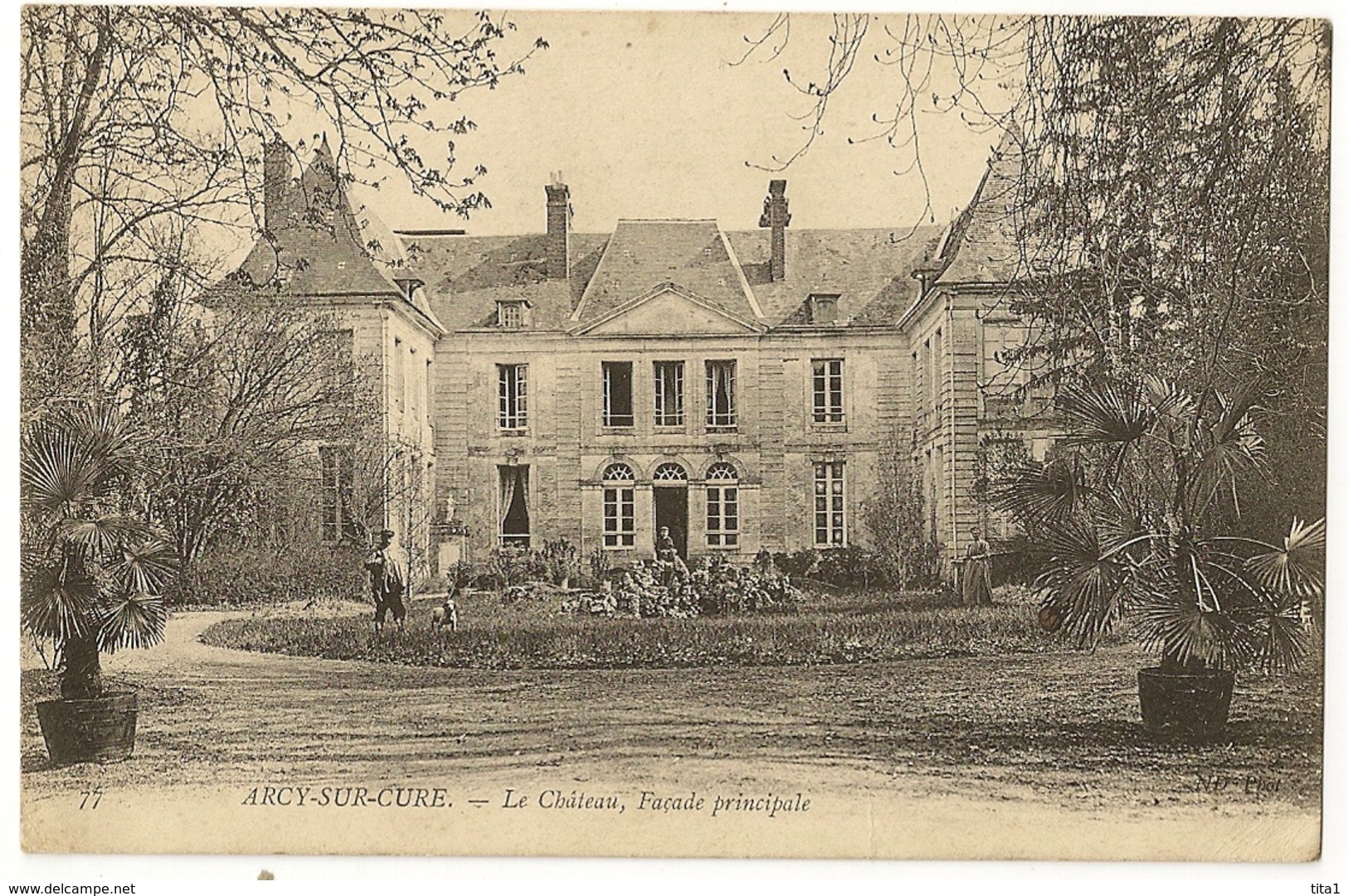 89-14- Arcy-sur-Cure - Le Château, Façade Principale - Autres & Non Classés