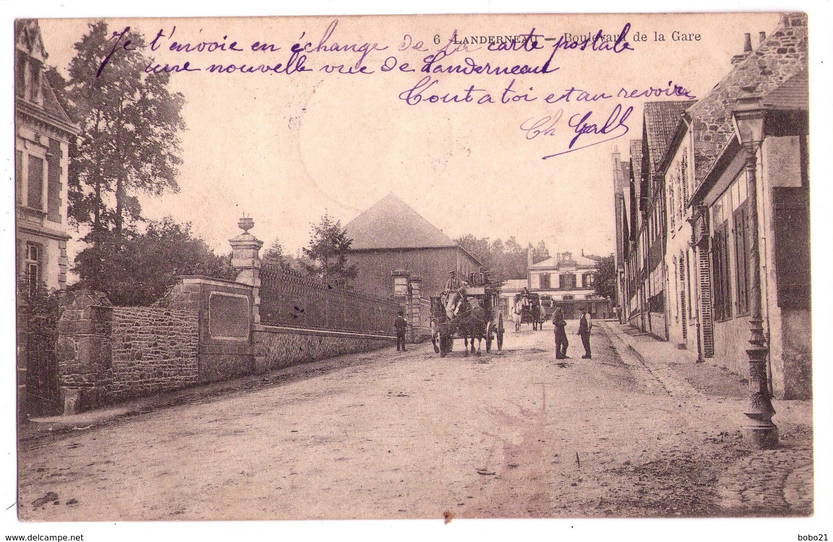 0774 - Landerneau ( Finistère ) - Boulevard De La Gare - N°6 - - Landerneau