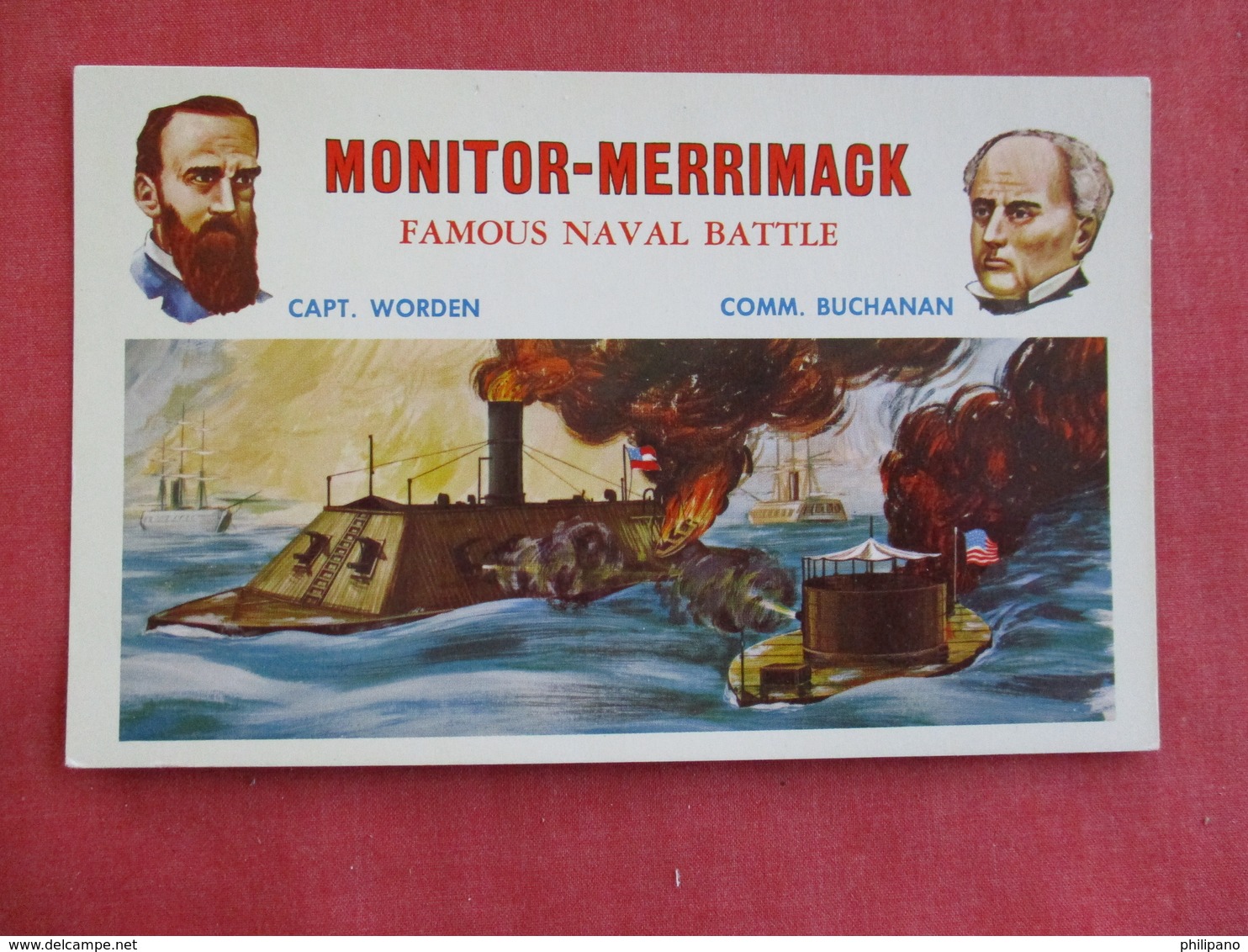 Civil War --- Monitor- Merrimack   =ref 2895 - Warships