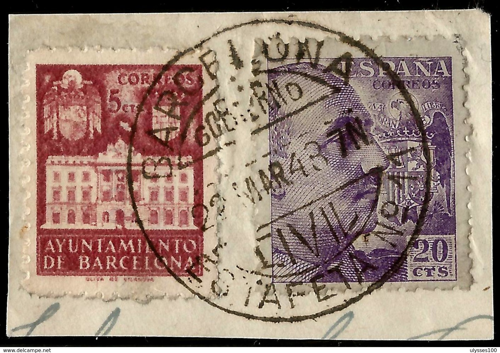 RARO MATASELLOS  - ESTAFETA Nº 11 GOBIERNO CIVIL - BARCELONA - Franking Machines (EMA)