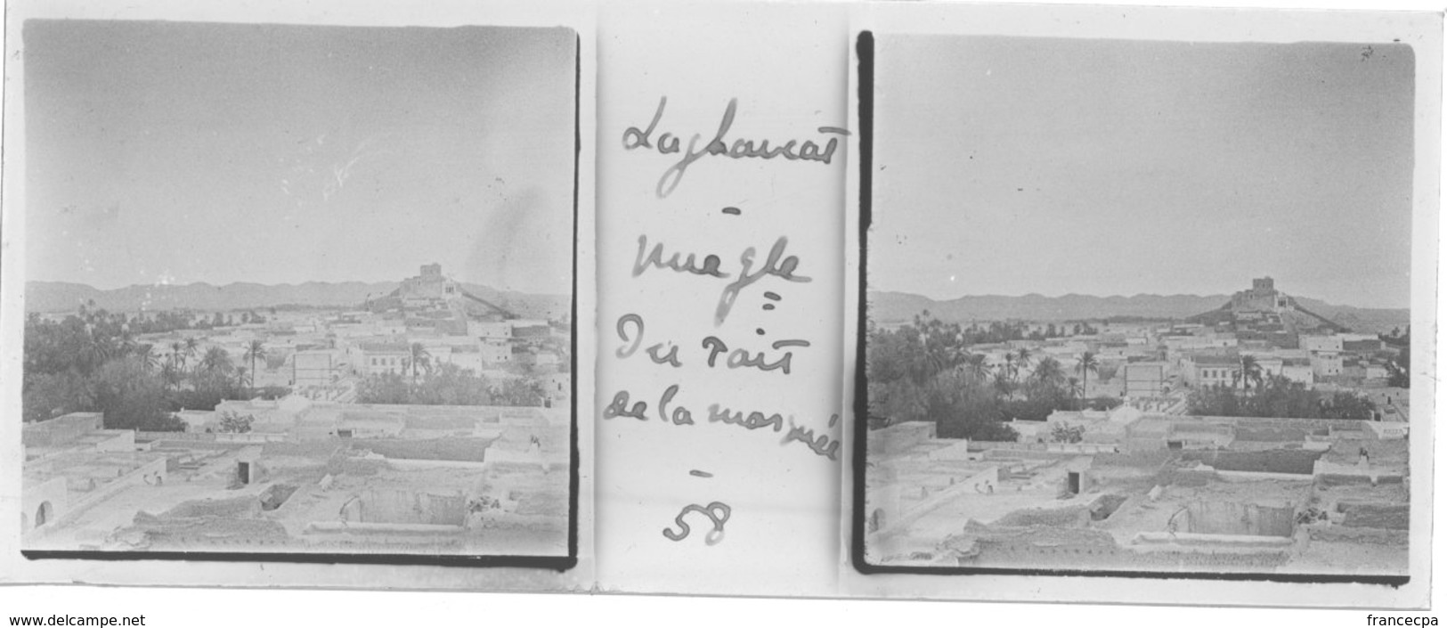 058 PP ALGERIE LAGHOUAT - Vue Générale Du Toit De La Mosquée - Glass Slides