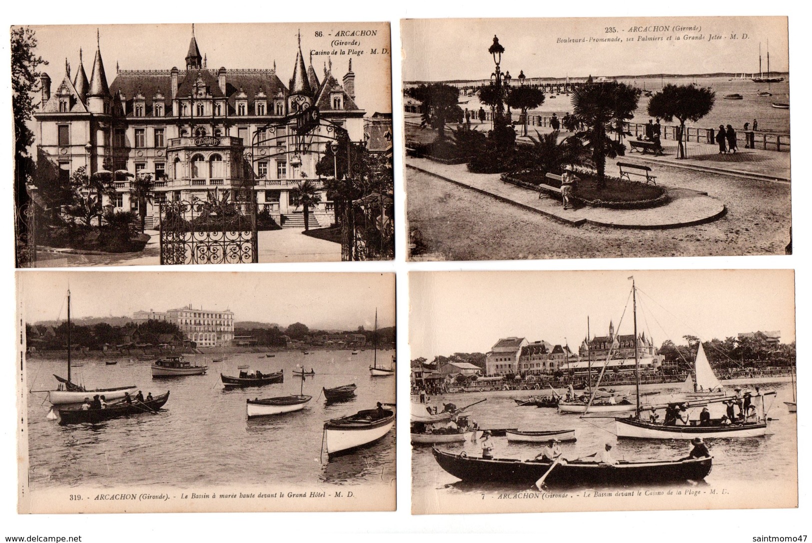 33 - ARCACHON . 4 CARTES POSTALES - Réf. N°8470 - - Arcachon