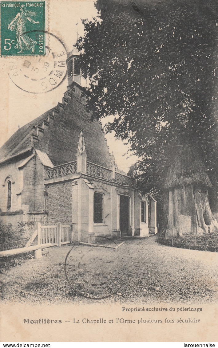 80 - BELLANCOURT - Monflières - La Chapelle Et L' Orme Plusieurs Fois Séculaire - Autres & Non Classés