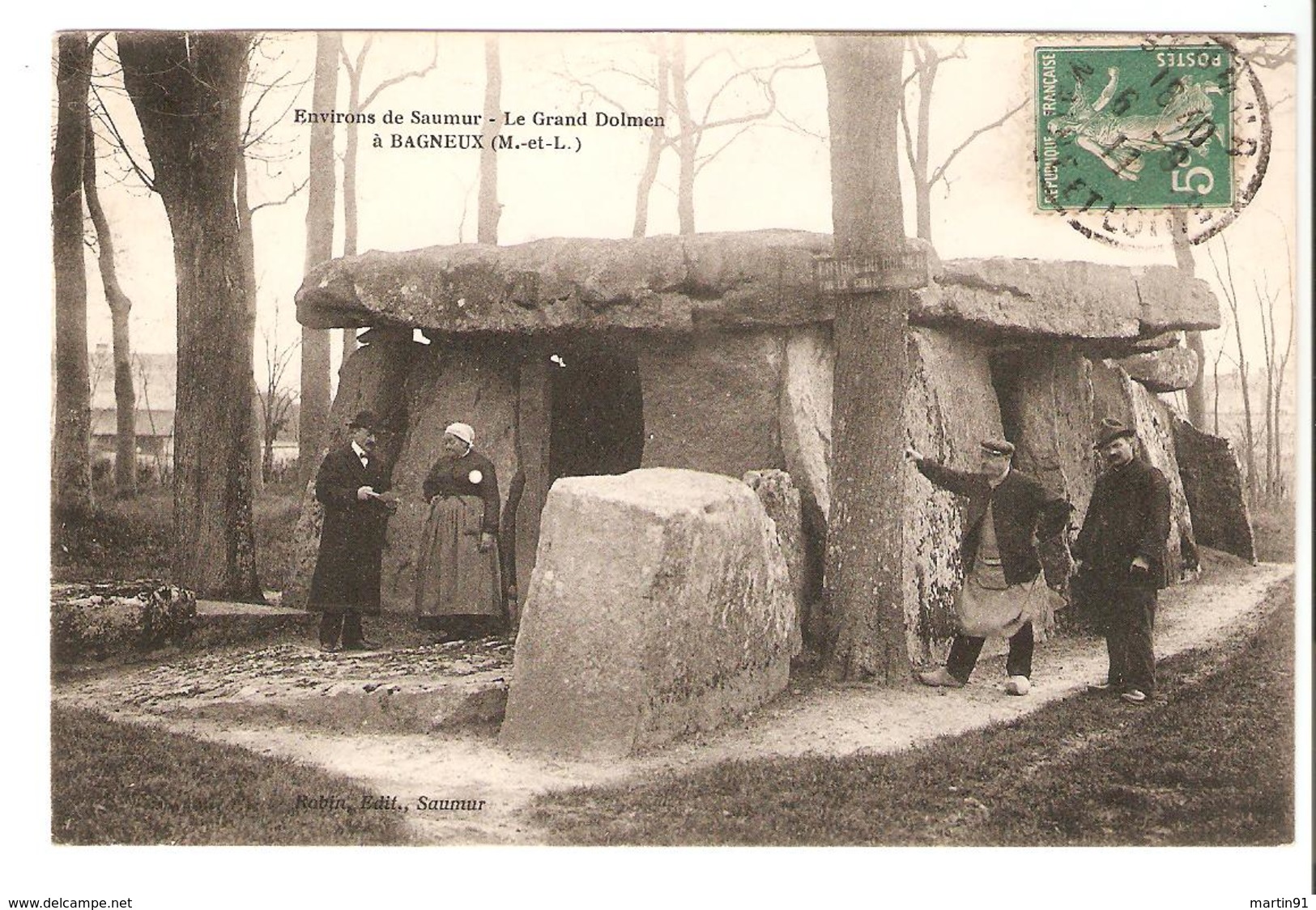 Environs De Saumur - Le Grand Dolmen à Bagneux 1911 - Autres & Non Classés