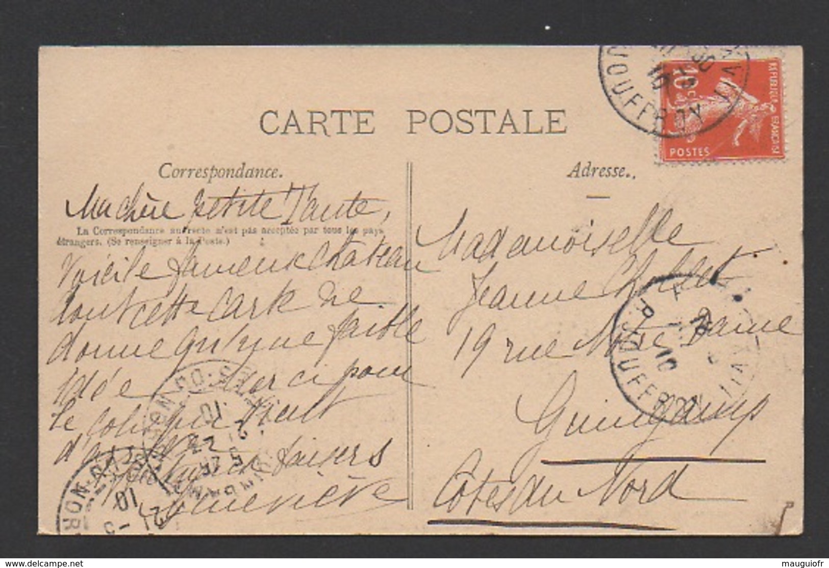 DF / 17 CHARENTE MARITIME / SAINT-PIERRE-DE-L' ISLE / LE CHÂTEAU DE MORNAY / CIRCULÉE EN 1910 - Other & Unclassified