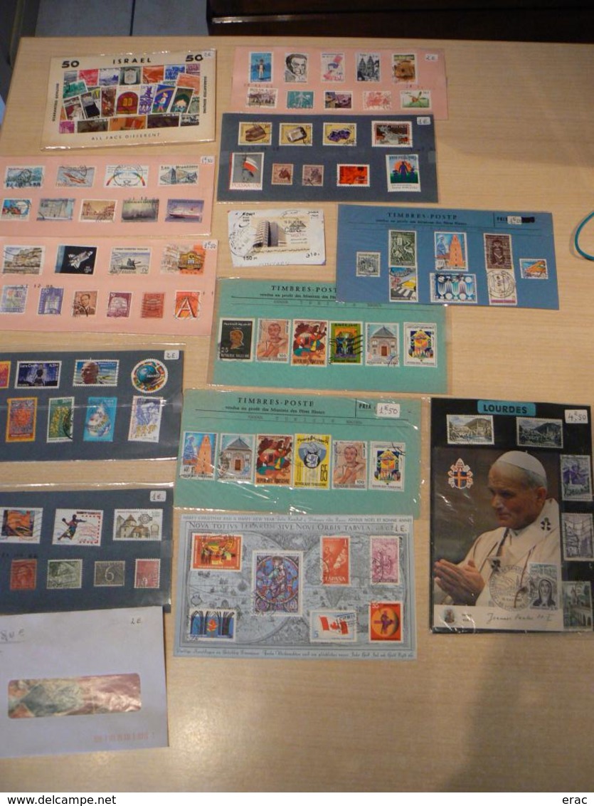 MONDE et France - Pochettes et vrac - Des milliers de timbres à trier !