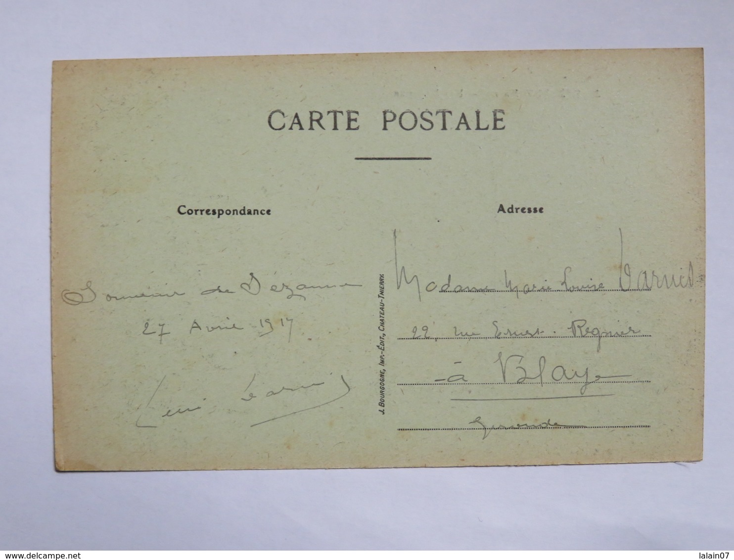 C.P.A. 51 SEZANNE (Marne) : Rue Moyenne, Animé, En 1919 - Sezanne