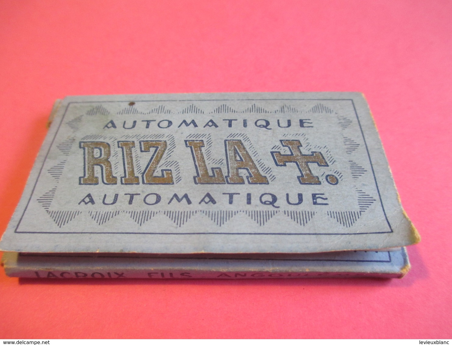 Carnet De Papier Cigarettes/RIZ LA +/Automatique/Couverture Bleue//Lacroix Fils Angouléme/Vers1920-1950  CIG43 - Otros & Sin Clasificación