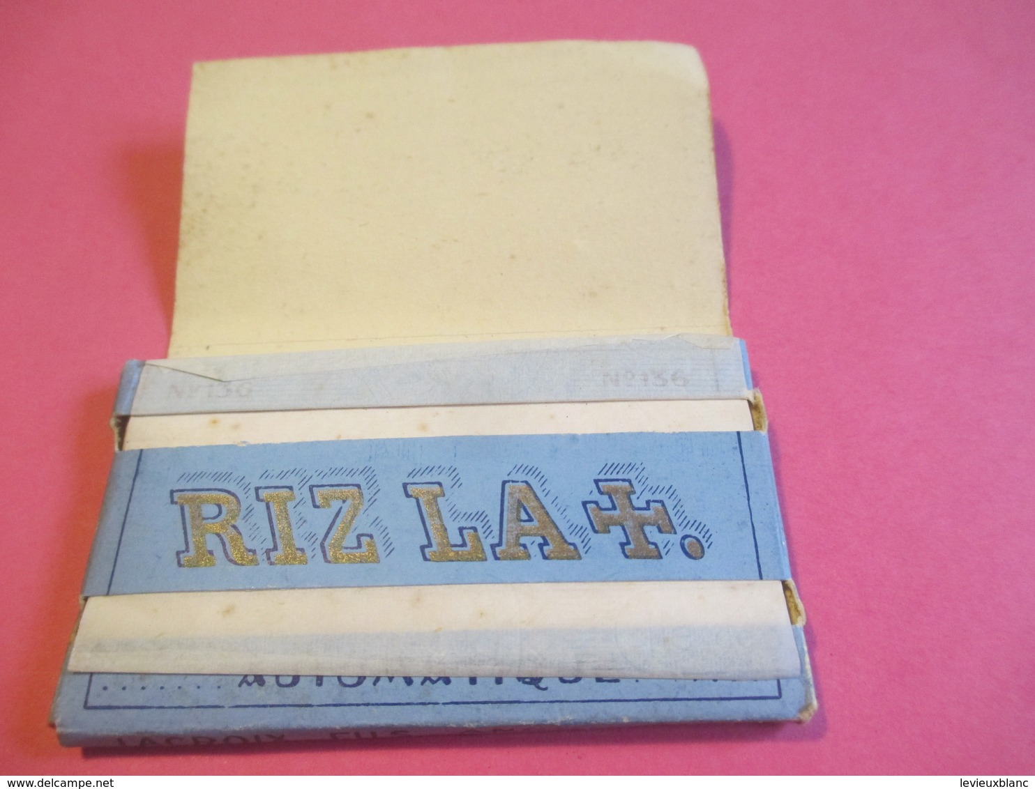 Carnet De Papier Cigarettes/RIZ LA +/Automatique/Couverture Bleue//Lacroix Fils Angouléme/Vers1920-1950  CIG43 - Andere & Zonder Classificatie