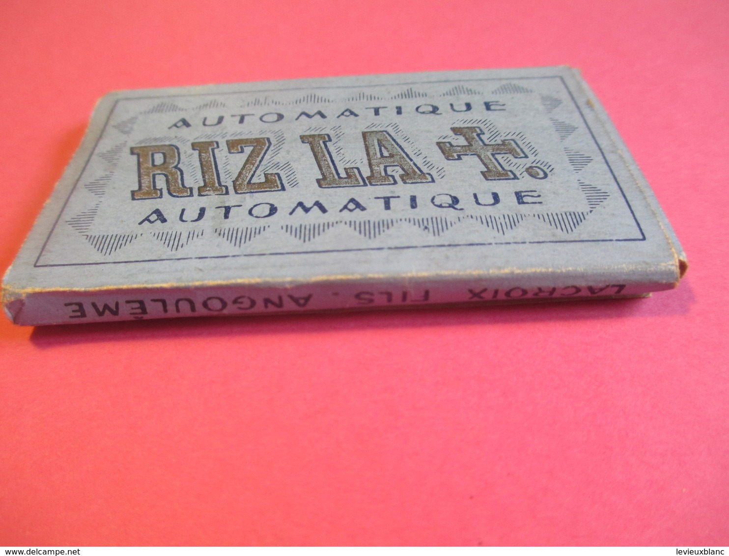 Carnet De Papier Cigarettes/RIZ LA +/Automatique/Couverture Bleue//Lacroix Fils Angouléme/Vers1920-1950  CIG43 - Autres & Non Classés