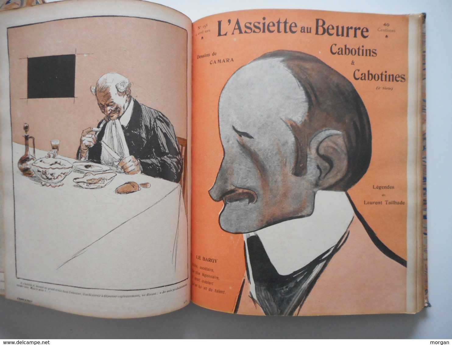 L'ASSIETTE AU BEURRE, ANNEE 1904, 2 VOLUMES, RELIURES, COMPLET